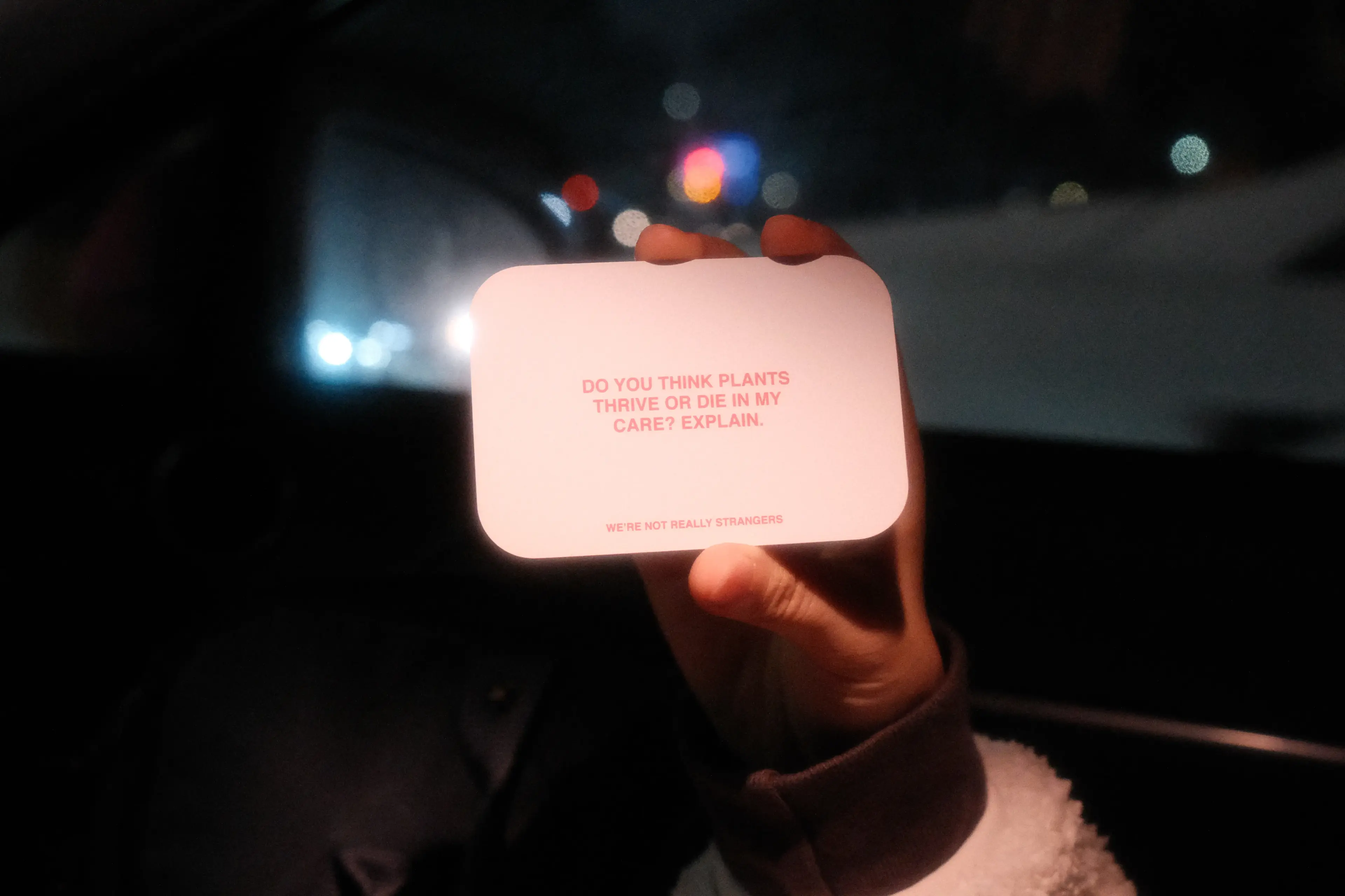 We're not really strangers